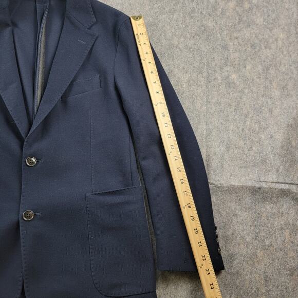 Todd Snyder Italian Knit Sportcoat Blazer size 36S Navy Blue Cotton NWT *Read* - Picture 8 of 16